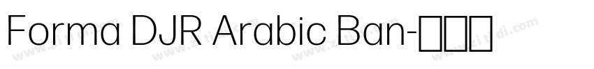 Forma DJR Arabic Ban字体转换